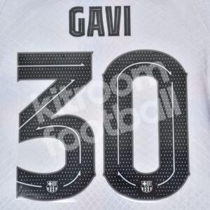Original Player Issue 2022-23 Barcelona Third Name Number Set #30 GAVI Cup