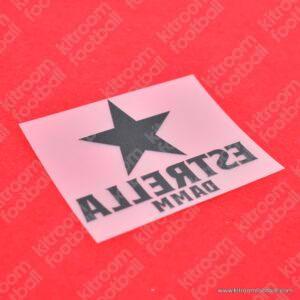 2023-24 Barcelona Sponsor Patch Estrella Damm Home Repro - Image 4