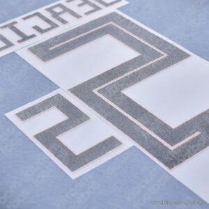 World Cup 2018 Spain Name Number Set Away #5 SERGIO Repro - Image 3