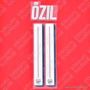2016-17 Arsenal Home Name Number Set #11 ÖZIL UCL Repro
