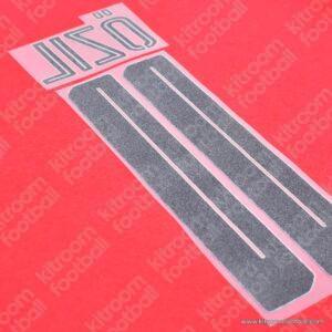 2016-17 Arsenal Home Name Number Set #11 ÖZIL UCL Repro - Image 4