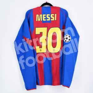 2004-05 Barcelona Retro Edition Home Shirt #30 MESSI Champions League LS (L) - Image 1