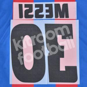 2004-06 Barcelona Home Name Number Set #30 MESSI Repro v0 - Image 3