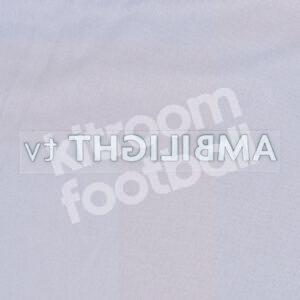 2022-24 Barcelona AMBILIGHT tv Sponsor Logo Patch Third Black Repro - Image 4