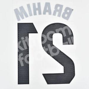 2023-24 Real Madrid Home Name Number Set #21 BRAHIM La Liga Repro - Image 3