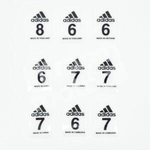 Size Label Patch for Repair Adidas Player Issue Shirts Repro - Image 1