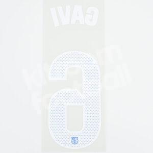 Original 2023-24 Fc Barcelona Away Name Number Set #6 GAVI La Liga TPT - Image 3