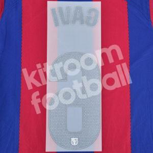 Original 2023-24 Fc Barcelona Home Name Number Set #6 GAVI La Liga TPT - Image 3