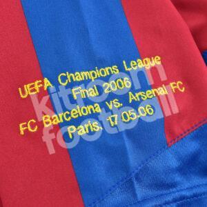 Final 2006 Champions League Barcelona Retro Edition Home Shirt #30 MESSI (L) - Image 3