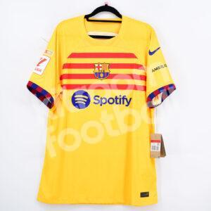 2023-24 Barcelona Senyera Authentic Match Shirt #27 LAMINE YAMAL La Liga L Dri-Fit ADV - Image 2