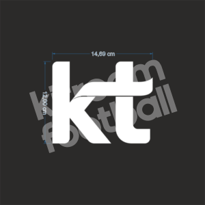 South Korea National Team KT Sponsor Patch White Repro - Image 1
