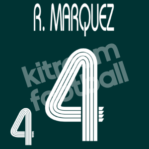 2007 Mexico Home White Name Number Set #10 Rafa MARQUEZ Repro