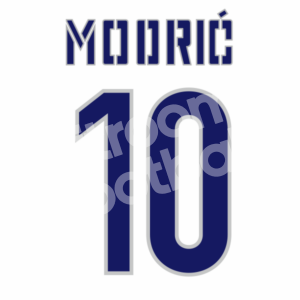2006-07 Dinamo Zagreb Away Name Number Set #10 MODRIC Repro - Image 1