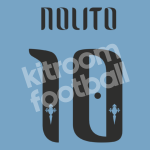 2014-15 Celta Vigo Home Name Number Set #10 NOLITO Repro - Image 1