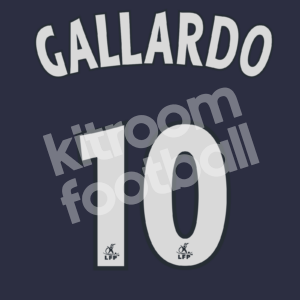 2006-07 PSG Paris Home Name Number Set #10 Marcelo GALLARDO Ligue 1 Repro