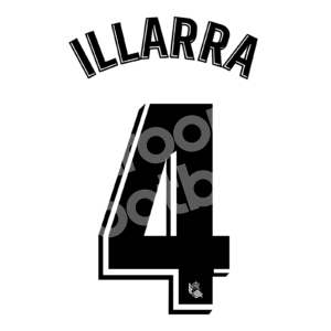 2019-20 Real Sociedad Home Name Number Set #4 ILLARRA Repro