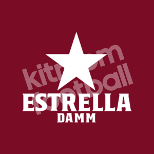 2023-24 Barcelona Sponsor Patch Estrella Damm Home Repro