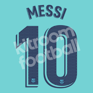 2019-20 Barcelona Third Name Number Set #10 MESSI La Liga Repro v2