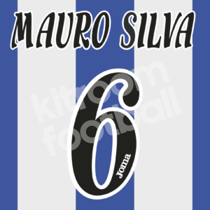 2001-02 Deportivo La Coruña Home Name Number Set #6 MAURO SILVA La Liga Repro