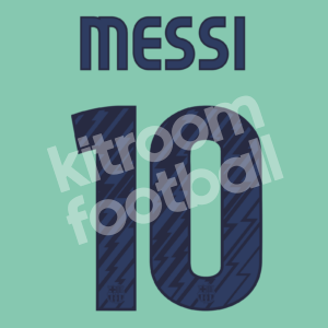 2010-11 Barcelona Away Name Number Set #10 MESSI Repro v1