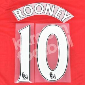 2013-17 Manchester United Home Name Number Set #10 ROONEY Premier League Repro