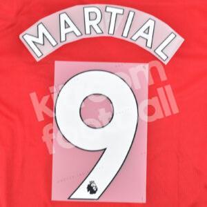2019-23 Manchester United Home Name Number Set #9 MARTIAL Repro Premier