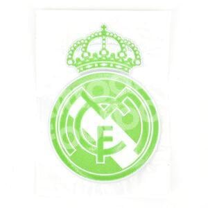Original 2023-24 Real Madrid Goalkeeper Lime/White Patch Club Crest Badge Escudo