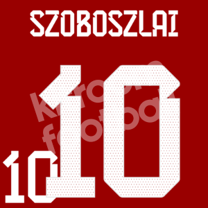 2022-23 Hungary Home Name Number Set #10 SZOBOSZLAI Repro