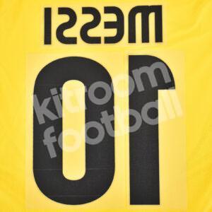 2008-10 Barcelona Name Number Set Away #10 MESSI Repro v3 - Image 2