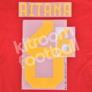 Official 2022-23 Spain Home Name Number Set #6 AITANA Dekographics - Image 1