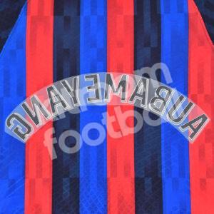Original Player Issue 2022-23 Barcelona Home Name Block AUBAMEYANG La Liga - Image 2