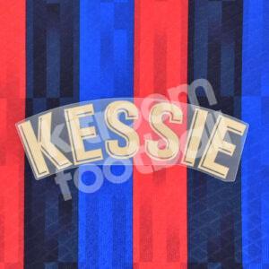 Original Player Issue 2022-23 Barcelona Home Name Block KESSIE La Liga