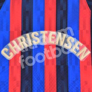 Original Player Issue 2022-23 Barcelona Home Name Block CHRISTENSEN La Liga