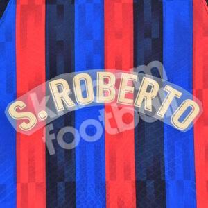 Original Player Issue 2022-23 Barcelona Home Name Block S. ROBERTO La Liga