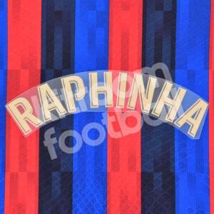 Original Player Issue 2022-23 Barcelona Home Name Block RAPHINHA La Liga