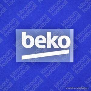 Barcelona Beko White Sponsor Patch Parche Repro v2 - Image 1