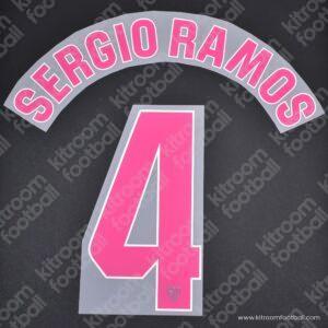 Official 2023-24 Sevilla La Liga Third Name Set #4 SERGIO RAMOS