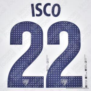 2012-13 Malaga CF Home Name Number Set #22 ISCO Repro - Image 3