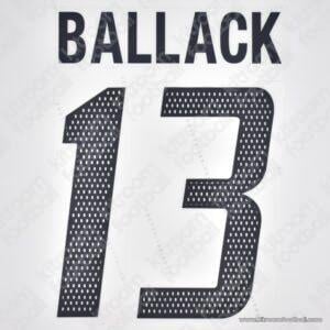 2004-05 Bayern Munich Away Name Number Set #13 BALLACK Black Repro - Image 3