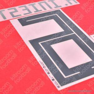 FIFA World Cup 2018 Spain Name Number Set Home #6 A. INIESTA Repro - Image 3