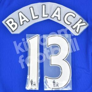 2007-10 Chelsea Home Name Number Set #13 BALLACK Premier League Repro