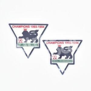 1994-95 Manchester United Champions 1993-1994 The FA Premier League Patch Repro