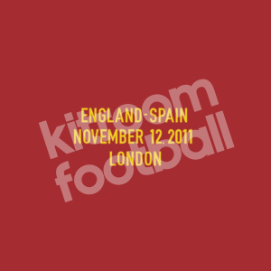 2011 Spain Match Detail MDT Patch Home Friendly vs England London Repro