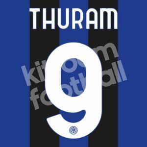 2023-24 Inter Milan Home Name Number Set #9 THURAM Repro