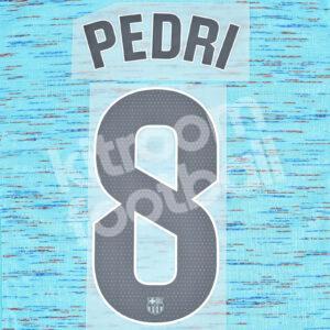 Original 2023-24 FC Barcelona Third Name Number Set #8 PEDRI La Liga TPT