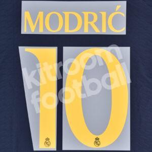 2023-24 Real Madrid Away Name Number Set #10 MODRIC Champions Repro