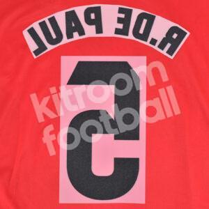 2023-24 Atletico de Madrid Home Name Number Set #5 R. DE PAUL Dorsal Repro - Image 3