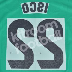 2023-24 Real Betis Away Name Number Set #22 ISCO Dorsal Repro - Image 3