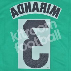 2023-24 Real Betis Away Name Number Set #3 MIRANDA Dorsal Repro - Image 3