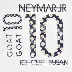 2023-24 PSG Paris Saint Germain PEACEMINUSONE Special Name Set #10 NEYMAR JR Repro